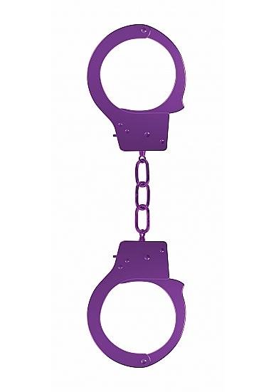 Ouch Beginners Handcuffs Metal Purple-Shots-Sexual Toys®