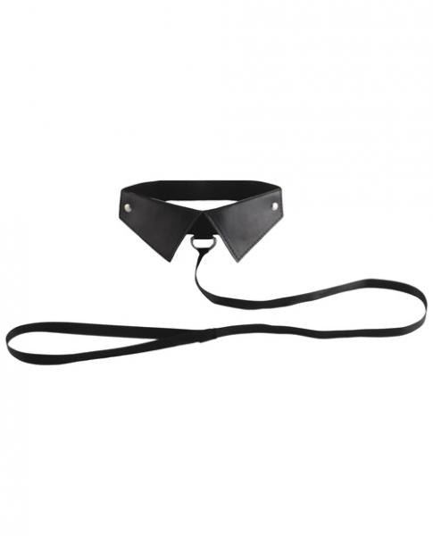 Ouch Classic Collar With Leash Black-Shots-Sexual Toys®