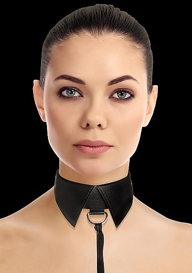 Ouch Classic Collar With Leash Black-Shots-Sexual Toys®