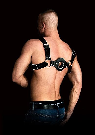 Ouch Costas Solid Structure 1 Black Chest Harness-Shots-Sexual Toys®