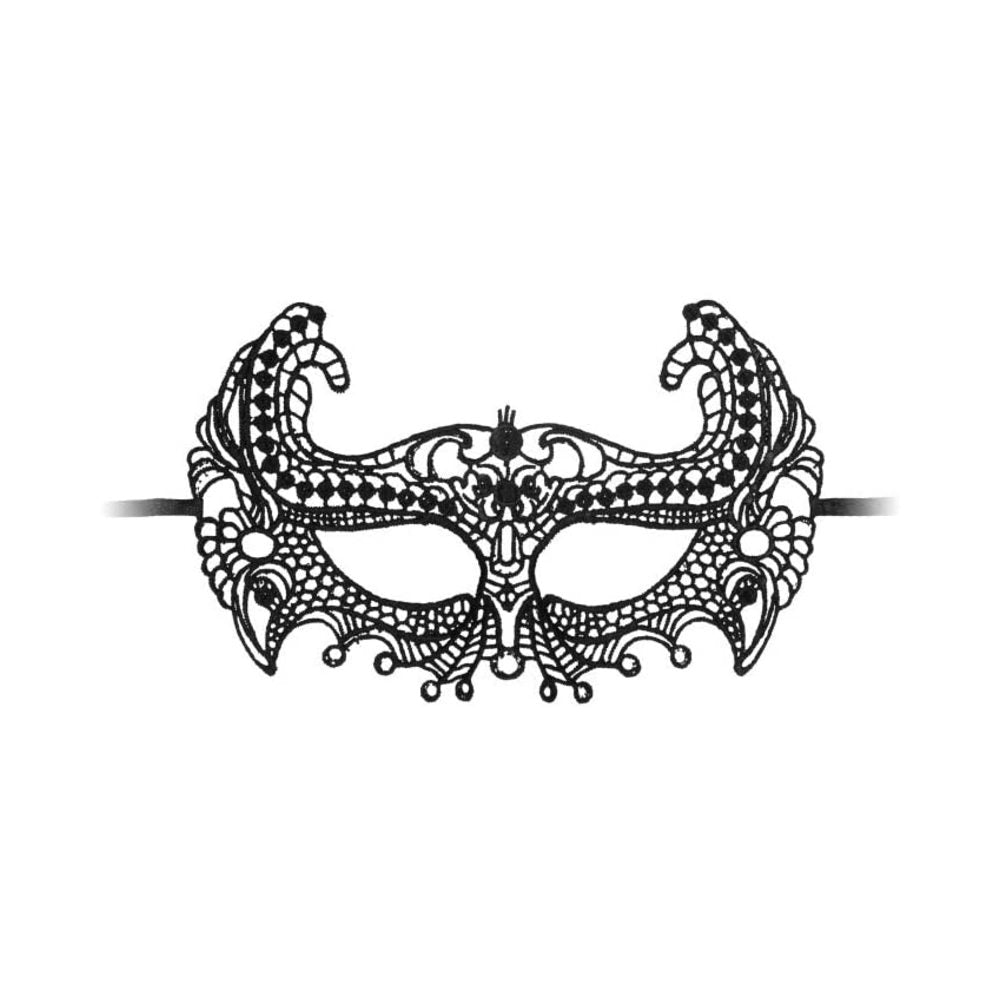 Ouch! Empress Black Lace Mask - Black-Shots-Sexual Toys®