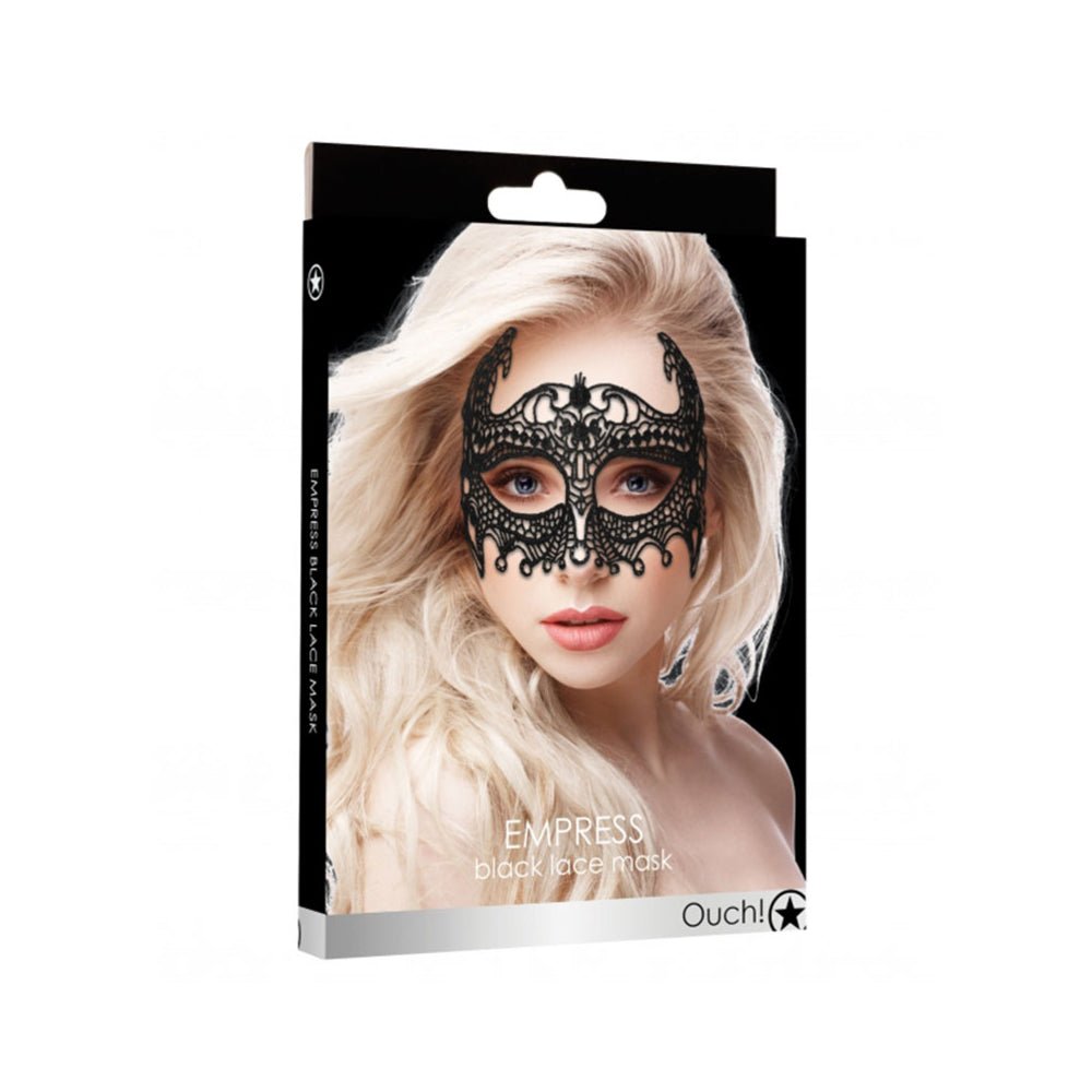 Ouch! Empress Black Lace Mask - Black-Shots-Sexual Toys®