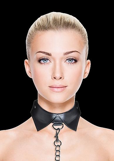 Ouch Exclusive Collar & Leash Black-Shots-Sexual Toys®
