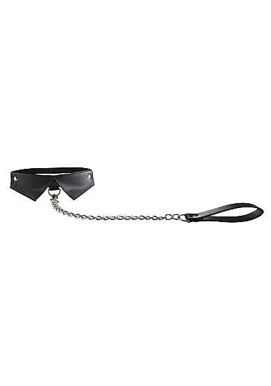 Ouch Exclusive Collar &amp; Leash Black-Shots-Sexual Toys®