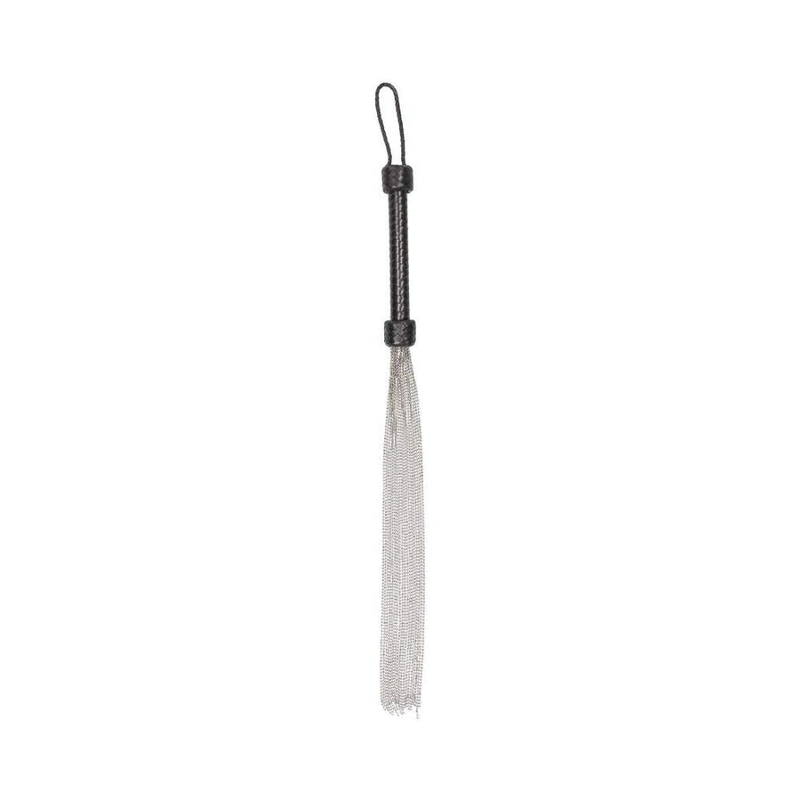 Ouch! Pain - Kid Leather With Silver Ball Chain Flogger-Shots-Sexual Toys®