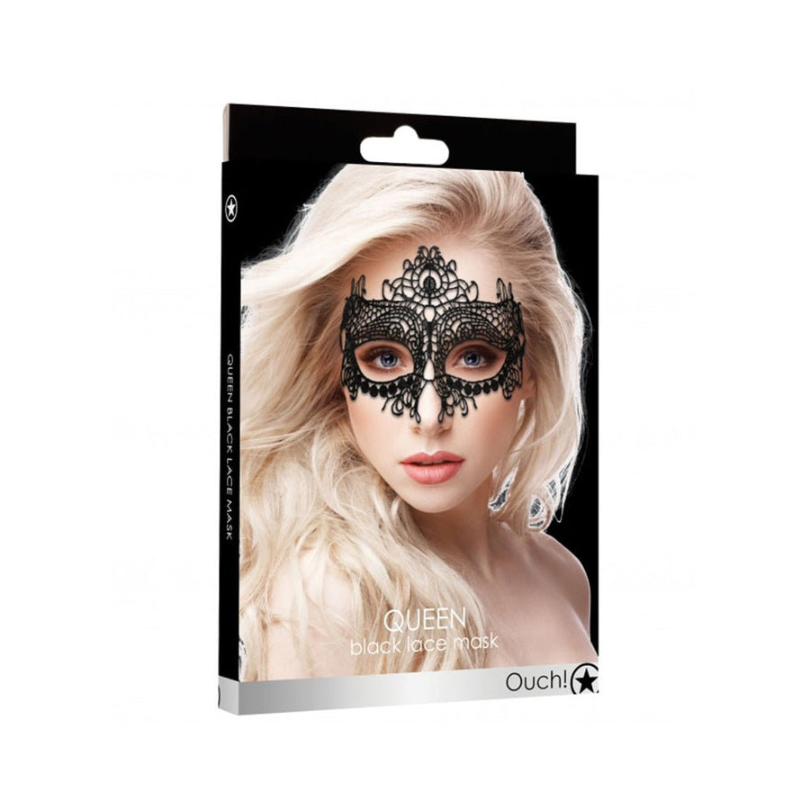 Ouch Queen Black Lace Mask Black O/S-Shots-Sexual Toys®