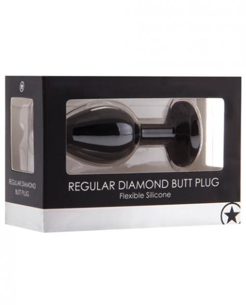 Ouch Regular Diamond Butt Plug Black-Ouch-Sexual Toys®