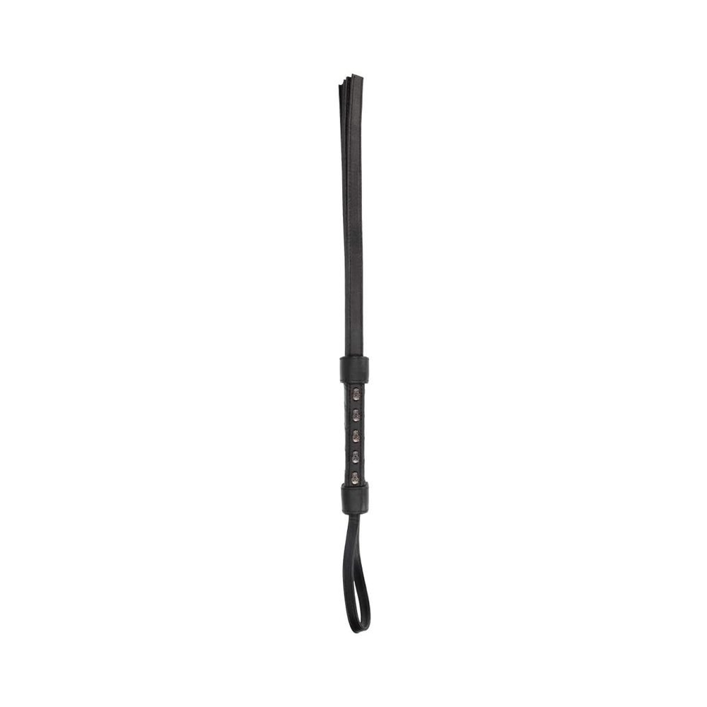 Ouch! Skulls & Bones Whip With Skulls - Black-Shots-Sexual Toys®