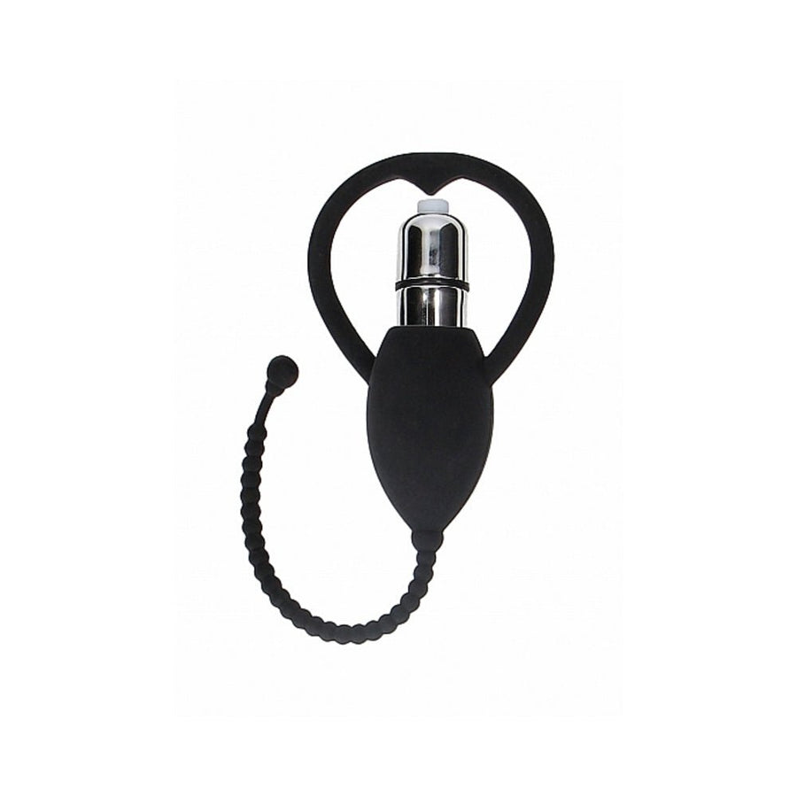 Ouch! Urethral Sounding Vibrating Bullet Plug Black-Shots-Sexual Toys®