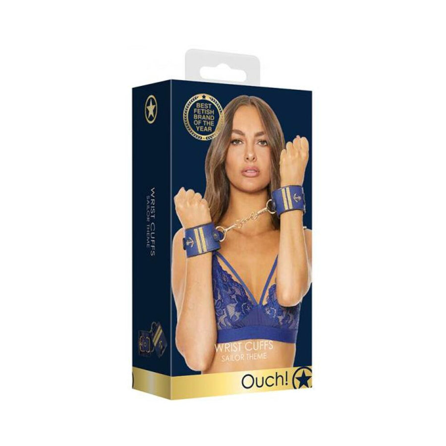 Ouch Wrist Cuffs Sailor Theme Blue-Shots-Sexual Toys®