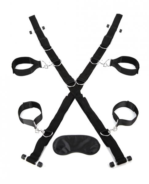 Over The Door Cross With 4 Universal Restraint Cuffs-Electric Eel-Sexual Toys®
