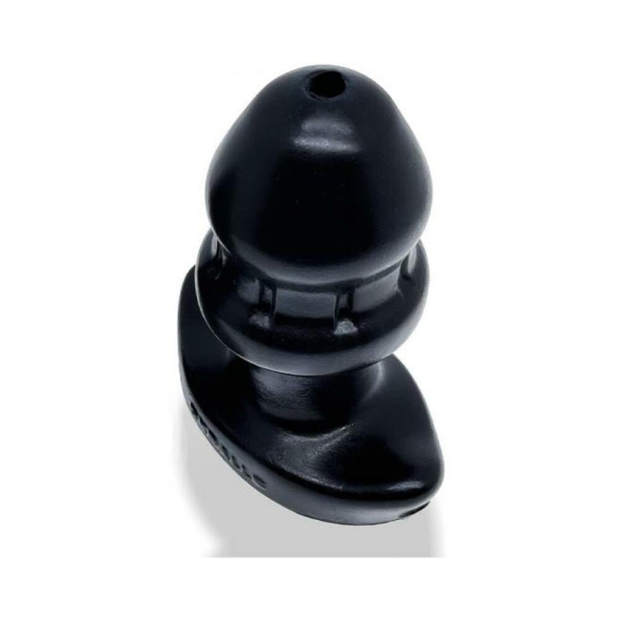 Oxballs Drain-o Flow-thru Buttplug Silicone Large Black-blank-Sexual Toys®