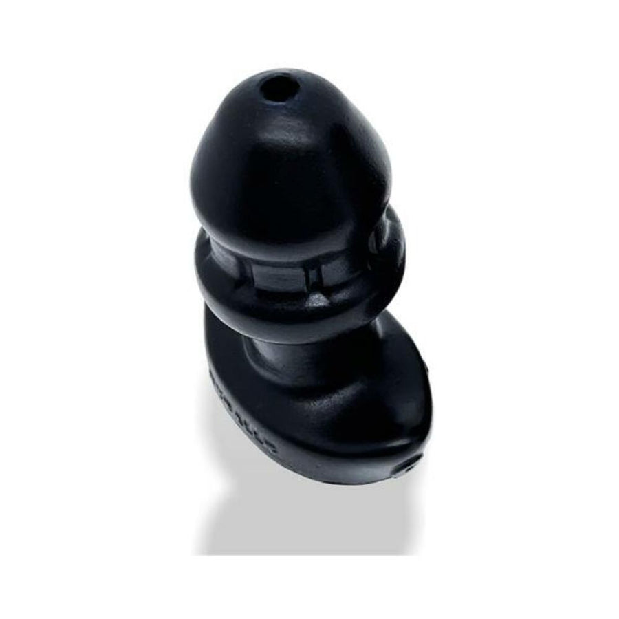 Oxballs Drain-o Flow-thru Buttplug Silicone Small Black-blank-Sexual Toys®