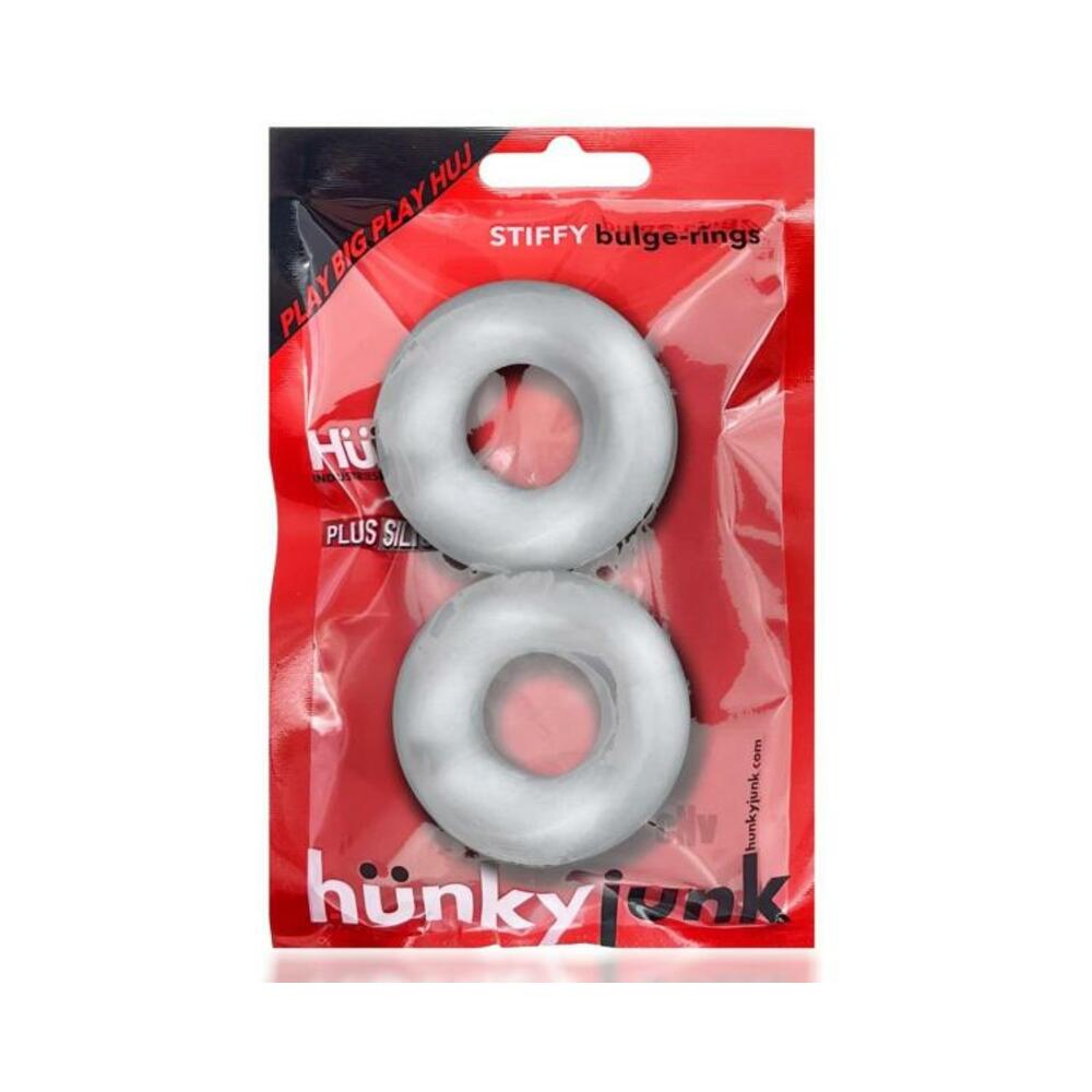 Oxballs Stiffy 2-pack Bulge Cockrings Silicone Tpr Clear Ice-blank-Sexual Toys®