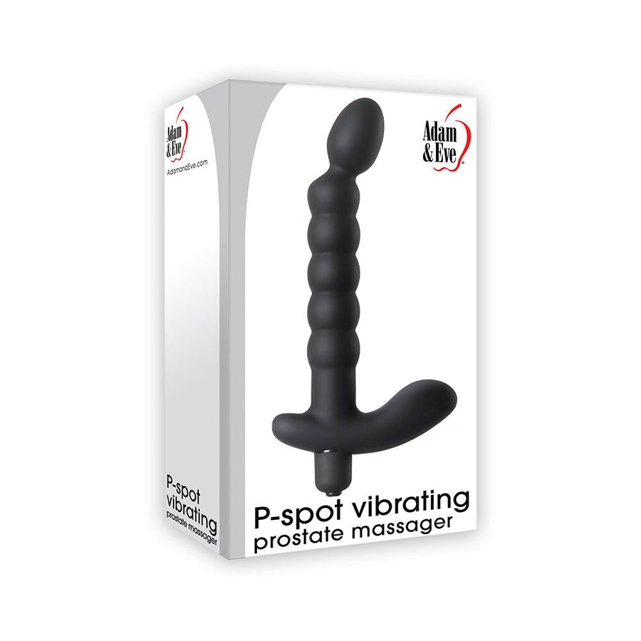 P-Spot Vibrating Prostate Massager Black-Adam &amp; Eve-Sexual Toys®