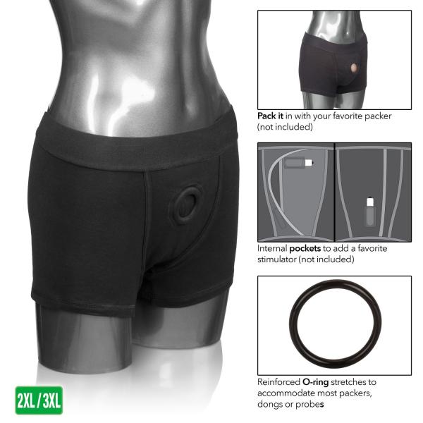 Packer Gear Black Boxer Brief Harness XL/2XL-Packer Gear-Sexual Toys®