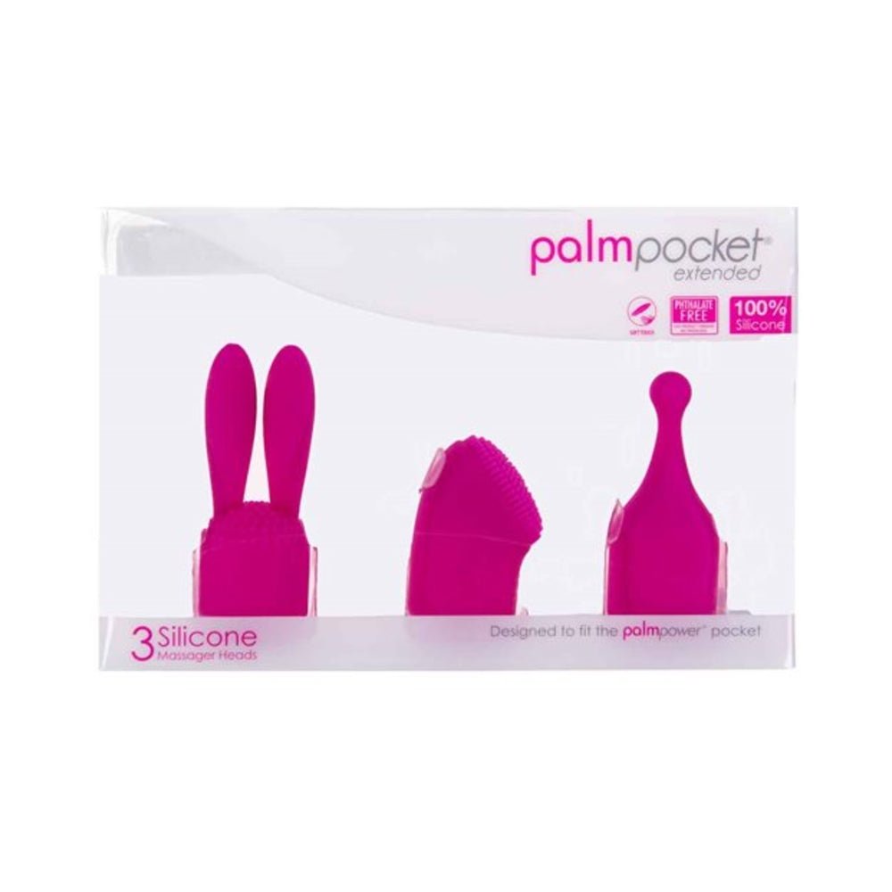 Palmpocket Extended Silicone Massage Heads 3-pack-blank-Sexual Toys®