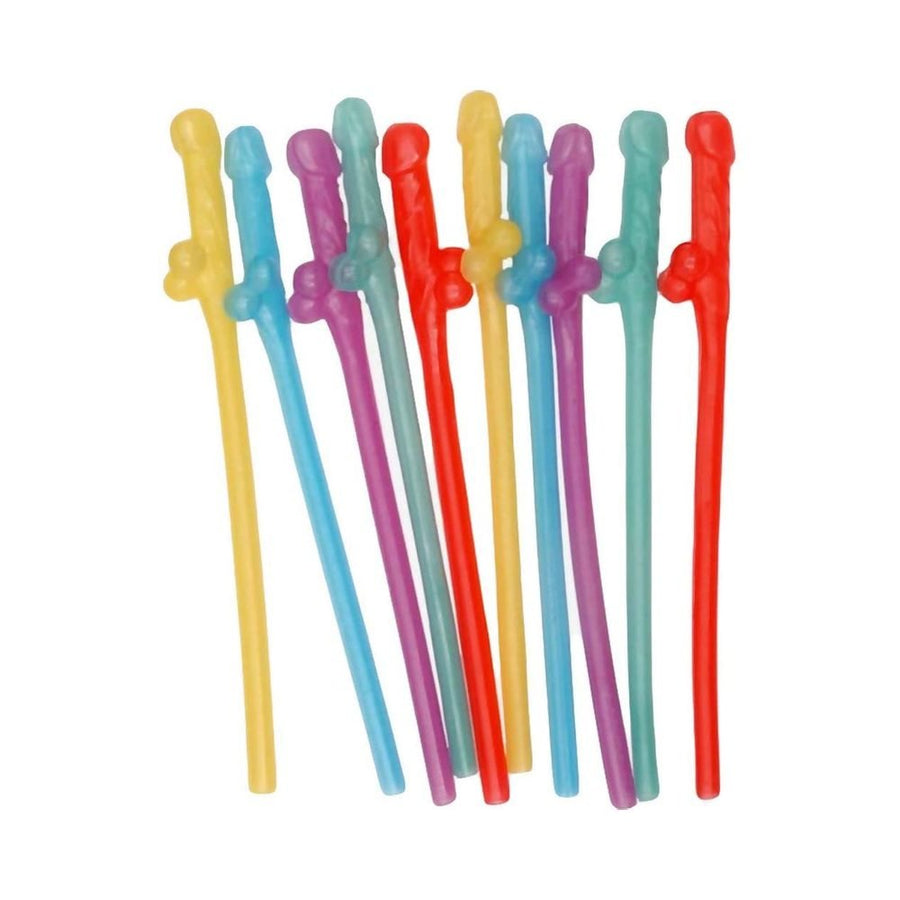 Party Pecker Sipping Straws (assorted)-Hott Products-Sexual Toys®