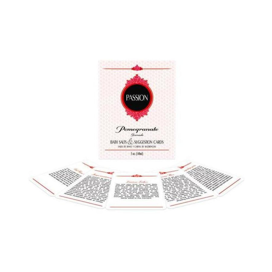 Passion Bath Salts &amp; Suggestion Cards - Pomegranate-Kheper Games-Sexual Toys®