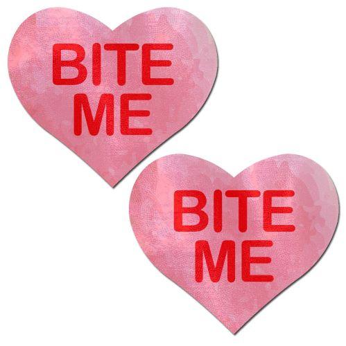 Pastease Bite Me Heart - Pink/red O/s-Pastease-Sexual Toys®