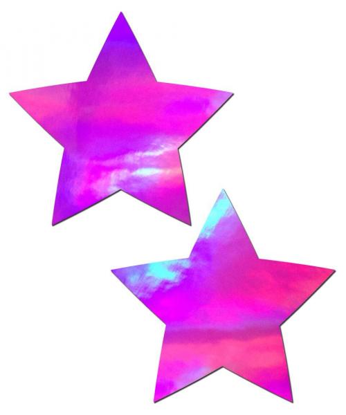 Pastease Holographic Star Pink Pasties O/S-Pastease Brand Pasties-Sexual Toys®