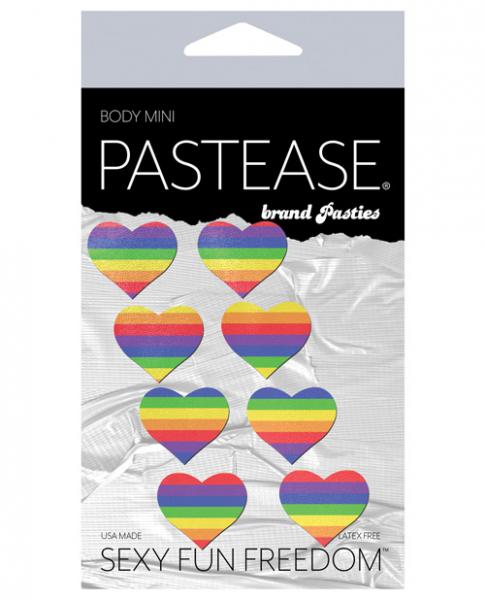 Pastease Mini Rainbow Heart Pack Of 8 O/S-Pastease Brand Pasties-Sexual Toys®