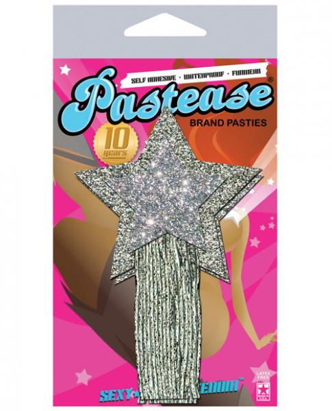 Pastease Silver Glitter Tassle Stars OS-Pastease-Sexual Toys®