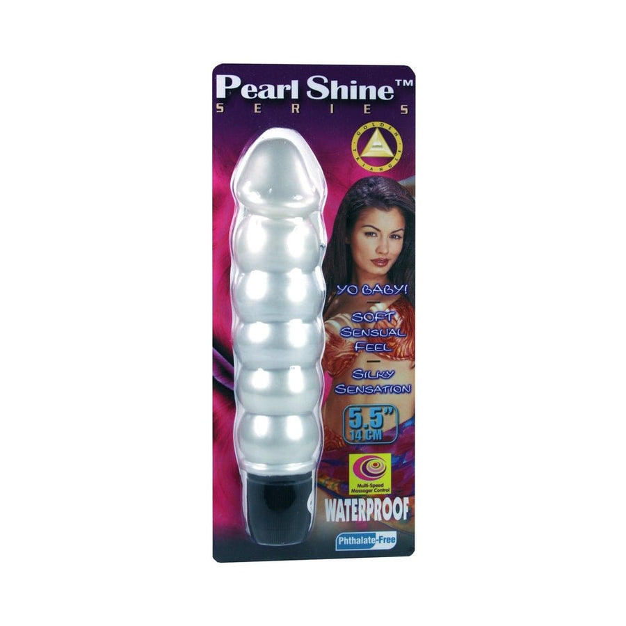 Pearl Sheen Ribbed Vibrator-Golden Triangle-Sexual Toys®