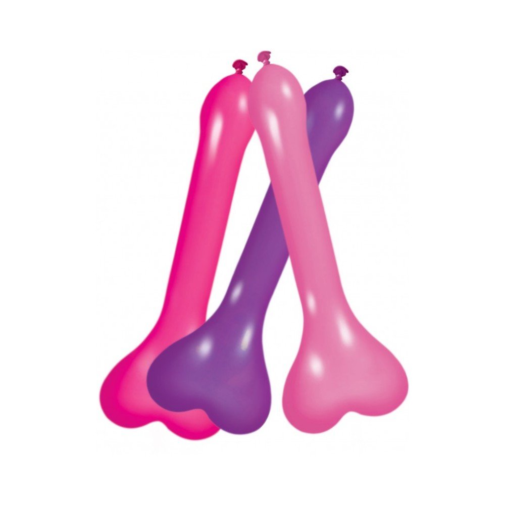 Pecker Balloons Assorted Colors-(6/box)-blank-Sexual Toys®