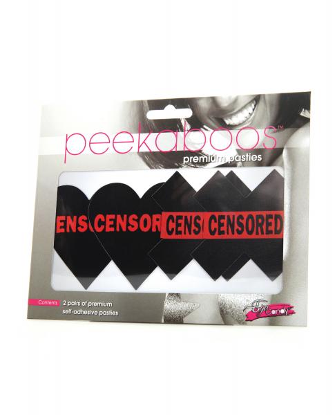 Peekaboos Censored Hearts &amp; X - Pack Of 2-Peekaboos-Sexual Toys®