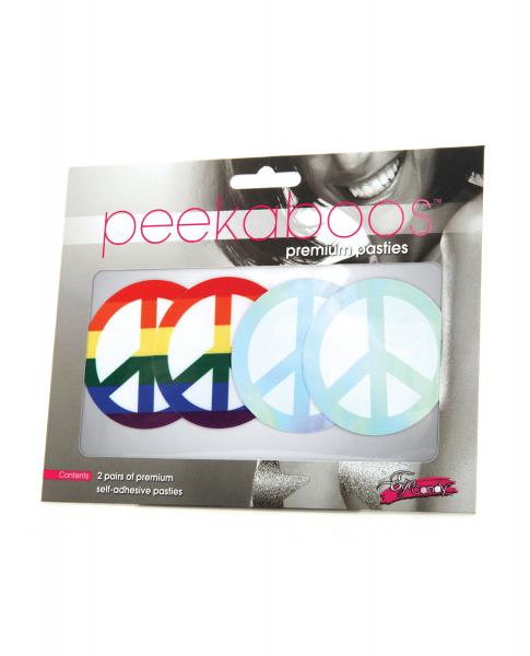 Peekaboos Pride Peace Sign - Pack Of 2-Peekaboos-Sexual Toys®
