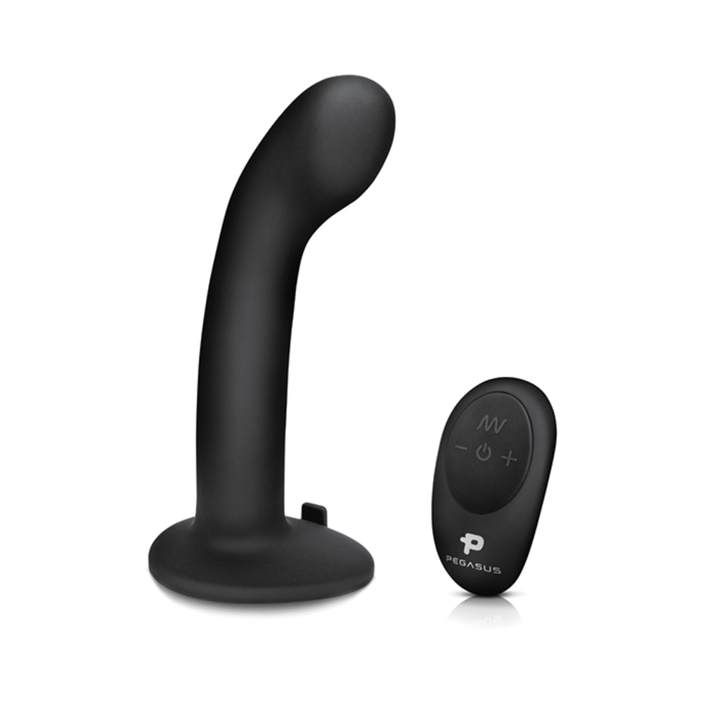 Pegasus 6" Wirelss Remote Control P-spot/g-spot Peg With Harness Black-Electric Eel-Sexual Toys®