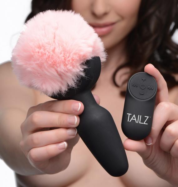 Pink Bunny Tail Vibrating Anal Plug-Tailz-Sexual Toys®
