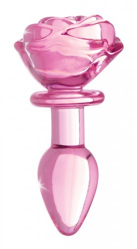 Pink Rose Glass Anal Plug - Small-Booty Sparks-Sexual Toys®