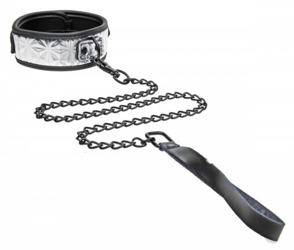 Platinum Bound Chained Collar With Leash-Platinum Bound-Sexual Toys®