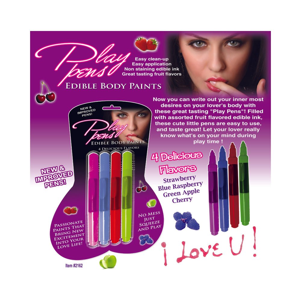 Play Pen Edible Body Paints 4 Pack-Hott Products-Sexual Toys®