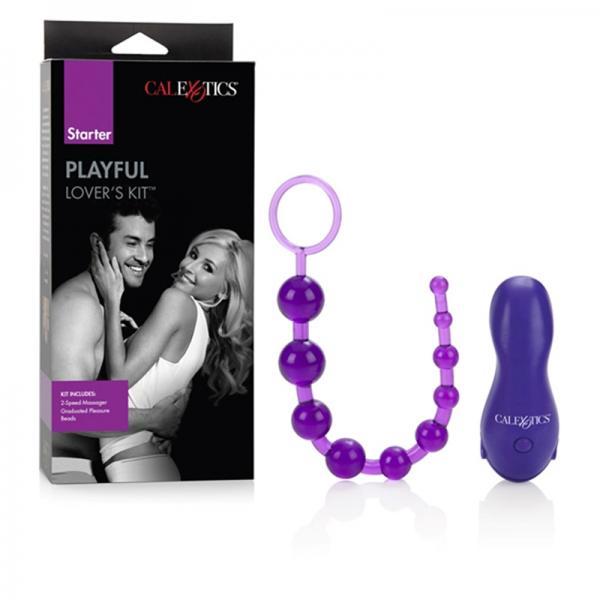Playful Lovers Ensemble Massager And Pleasure Beads Purple-blank-Sexual Toys®
