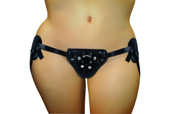 Plus Size PVC Corsette Adjustable Strap On Black Size 12 to 30-Plus-Sexual Toys®