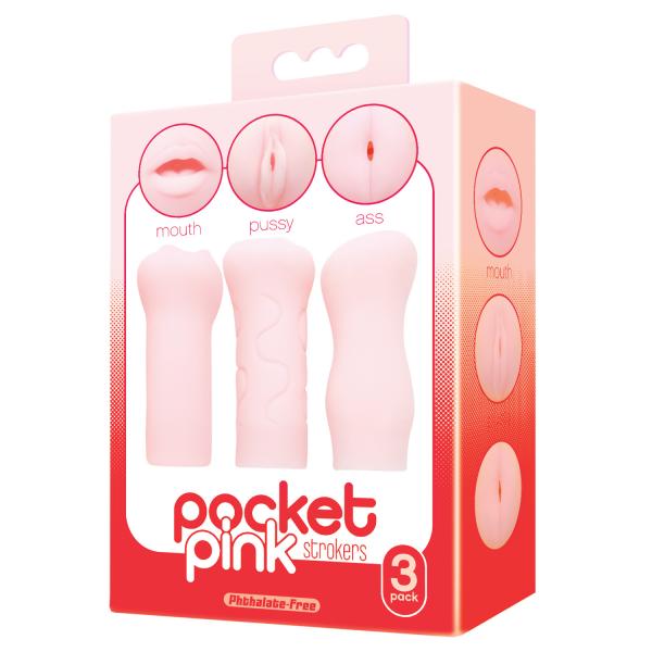 Pocket Pink Strokers 3 Pack-Pocket Pink-Sexual Toys®