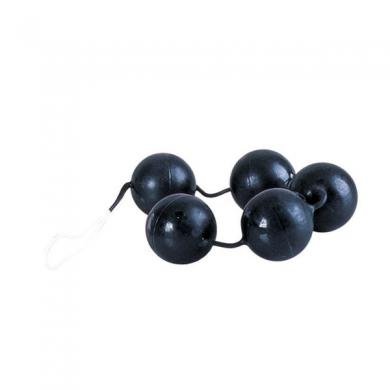 Power Balls Latex Dipped Weighted Pleasure Balls 1.25 Inch - Black-blank-Sexual Toys®