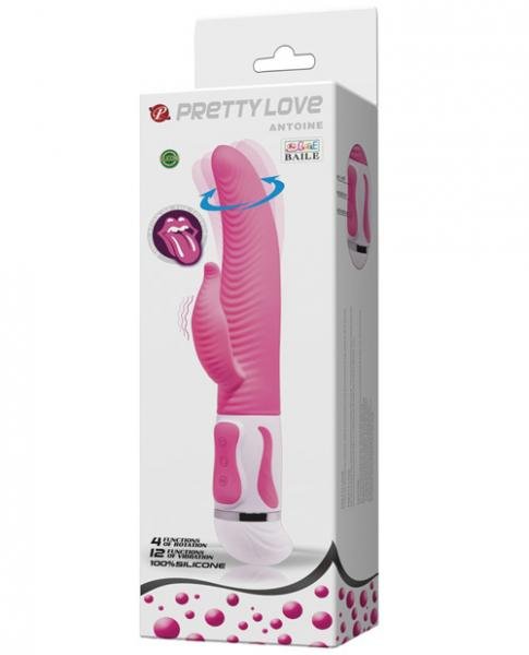 Pretty Love Antoine Twisting Rabbit Vibrator Pink-Pretty Love-Sexual Toys®