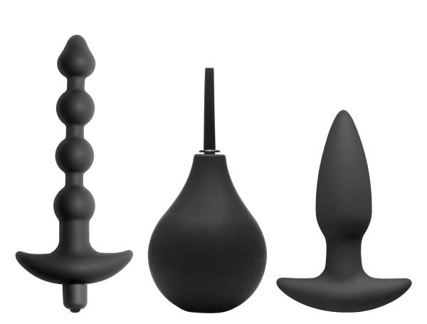 Prevision 4 Piece Silicone Anal Kit Black-Master Series-Sexual Toys®