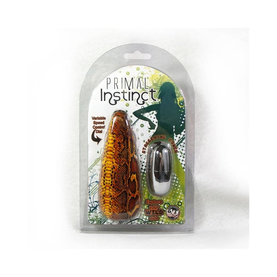 Primal Instincts Vibrating Egg - Snake Print-Golden Triangle-Sexual Toys®