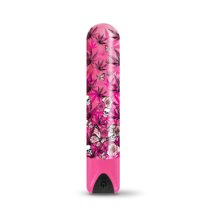 Prints Charming Buzzed Rechargeable Bullet - Blazing Beauty - Pink-blank-Sexual Toys®