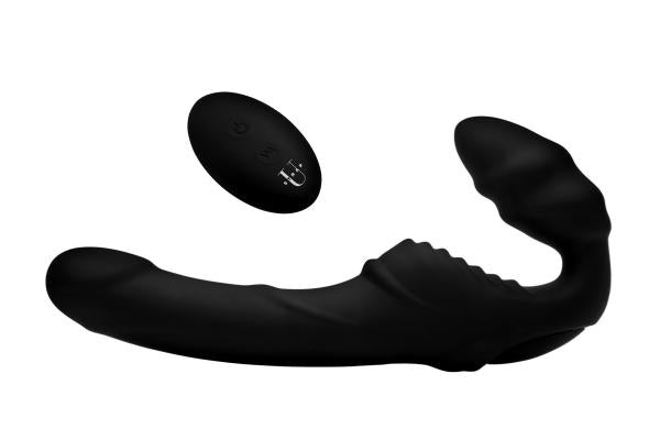 Pro Slim Rider Strapless Strap On With Remote Control Black-Strap U-Sexual Toys®