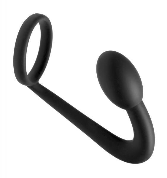 Prostatic Explorer Silicone Cock Ring And Prostate Plug-Master Series-Sexual Toys®