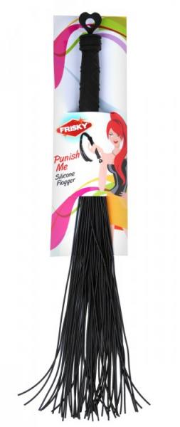 Punish Me Silicone Flogger Black-Frisky-Sexual Toys®