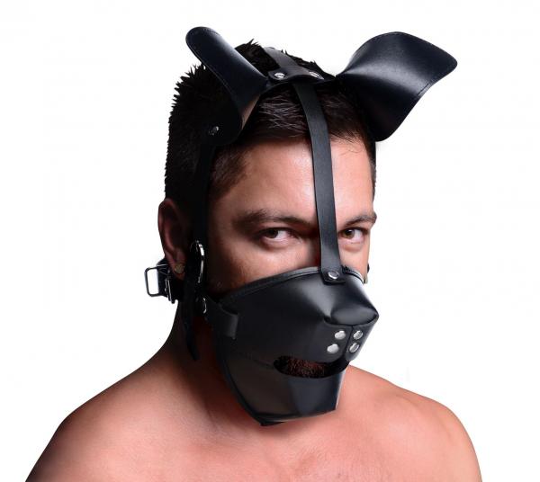 Pup Puppy Play Hood And Breathable Ball Gag-Master Series-Sexual Toys®