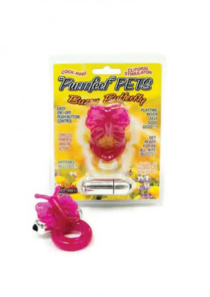 Purrrfect Pets Buzzy Butterfly Stimulator With Vibrating Bullet Magenta-blank-Sexual Toys®