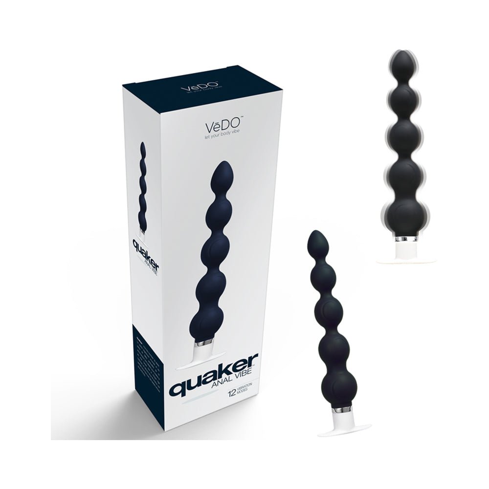 Quaker Anal Vibe Just Black-VeDO-Sexual Toys®